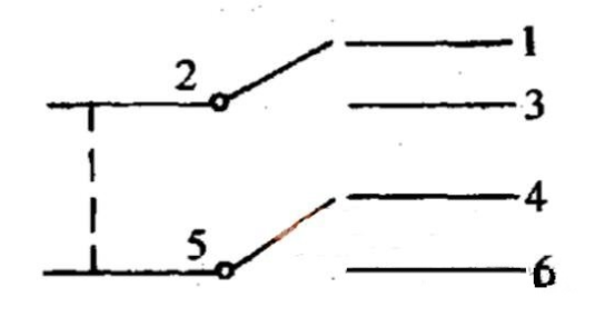 六腳開關(guān)電路圖