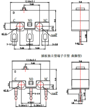 常見微動(dòng)開關(guān)技術(shù)規(guī)范資料