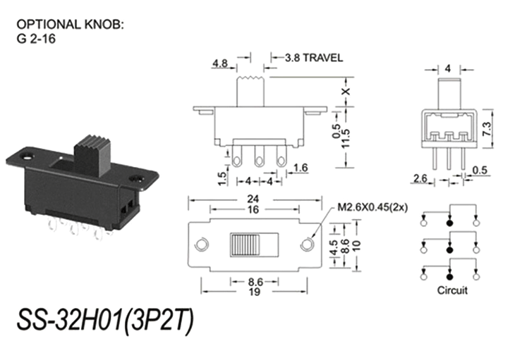 SS-32H01/03撥動開關多少錢一個？